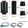 Universal Cold Feed Induction Kit+Carbon Fiber Air Intake Filter Box No Fan