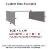 Universal Pergola Replacement Canopy Shade Cover with Breathable HDPE Fabric & Rod Pockets for 10 x 10 FT Pergola, Canopy Size: 192'' L x 106'' W (Light Grey)