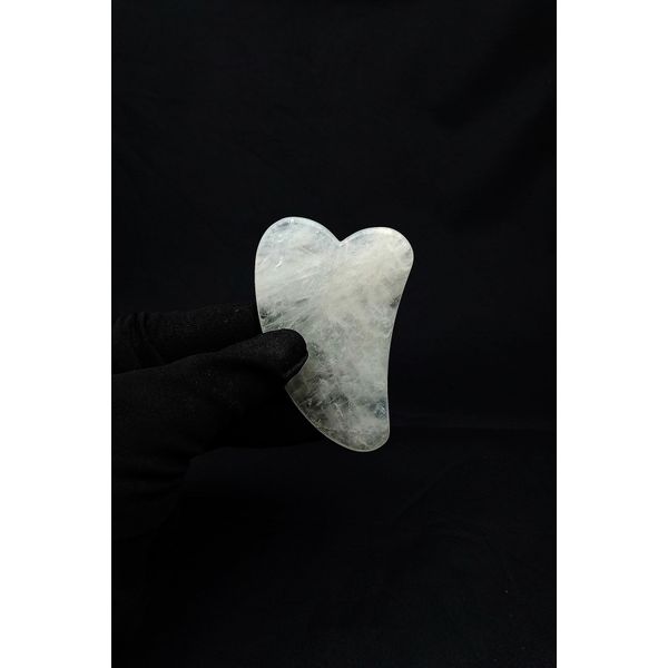 Kristal Quartz ( Kuvars ) Gua Sha Masaj Aleti