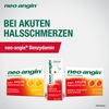 neo-angin Benzydamine for acute sore throat with honey orange flavour, for painful sore throat, for adults and school children from 6 years, sugar-free, pack of 20