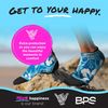 BPS Storm Neoprene Socks (Floral Blue V2, XL)