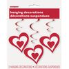 26" Hanging Hearts Valentine's Day Decorations, 3ct
