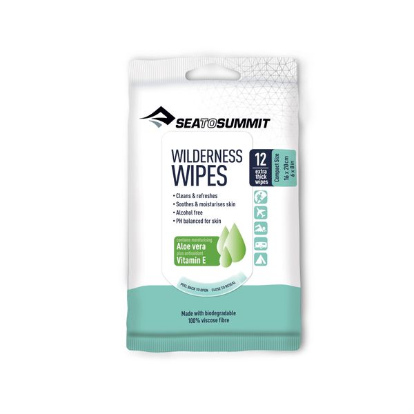Sea to Summit Wilderness Wipes, 6 x 8-Inch
