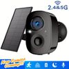Solar Battery Powered Wireless Security Camera Wifi 4MP 2-Way Audio Color IR