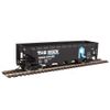 Walthers Trainline HO Scale Model Rock Island Offset Hopper, Black/Blue/White