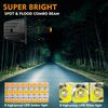 EverBrite 2PC 48W LED Light Pod Flush Mount Spot Flood White Amber Strobe 2 Lead