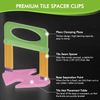 100pcs 1/16" Tile Leveler Spacers Clip for Wall/Floor Ceramic Tile, Stone DIY