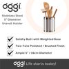 OGGI Utensil Container, Stainless Steel: 5 inches, Regular