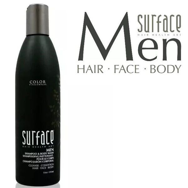 SURFACE MEN SHAMPOO & BODY WASH 10 oz / NEW 2024 BOTTLES
