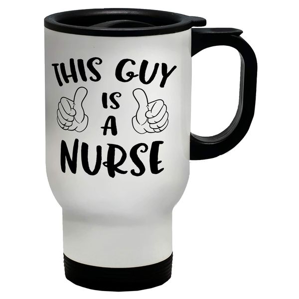 Shopagift This Guy is a Nurse Travel Mug Cup