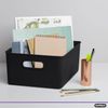 Superio 15L Medium Ribbed Storage Bin- Plastic Storage Bin  (2 Pack, Brown)