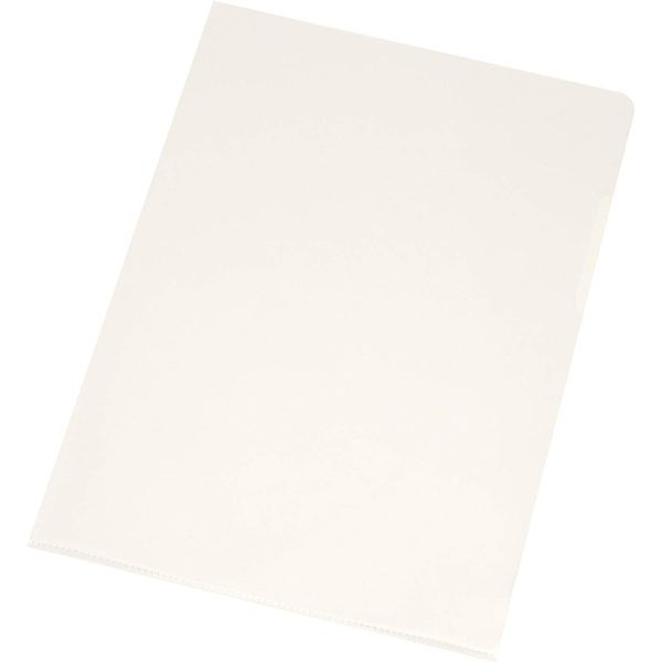 A4 Cut Flush Folders – Clear (Pack of 100) | Durable Plastic Document Wallets (3)