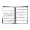 Music Sheet File Folder Blank Paper Sheet Document File Organizer Folder with 60 Pages Spiral-Bound Plastic Folder