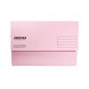 Pack of 50 Pink Card Premium Foolscap Document Wallets