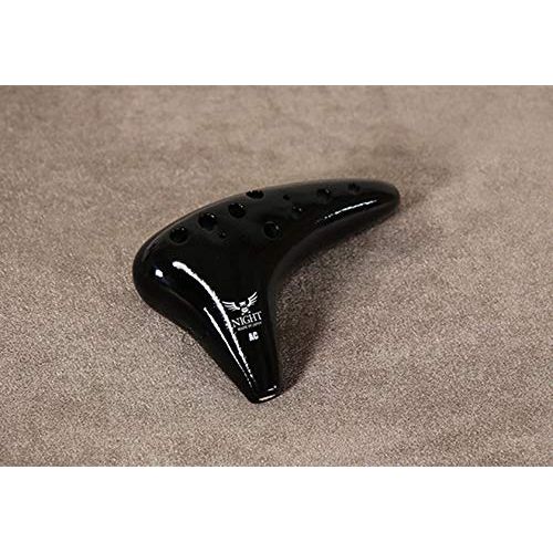 NIGHT Night Ocarina Classic Series ACB Alto C Tone Black (Case Included)