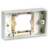 Auline Convert Single Flush Mounted Single Socket to Double Gang Twin Plug Mains Box
