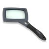 Carson SureGrip Rubberized Soft Grip Hand-Held Rectangular 2x Magnifier with Hands Fold Out Stand