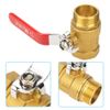 Brass High Performance Male/Female Valve 1 inch DN25 Water Pipe Valve with Red Handle