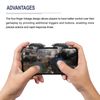 sourcing map Gaming Trigger Mobile Game Controller 1 Pair Double Side Fire Keys Universal Silver for 4.7-6.5 Inch Cell Phone