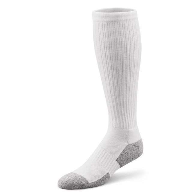 Dr Comfort Sml Over Calf Length White Diabetic Circulation Socks Natural Support