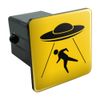 GRAPHICS & MORE Alien Abduction Hazard Warning Sign Tow Trailer Hitch Cover Plug Insert