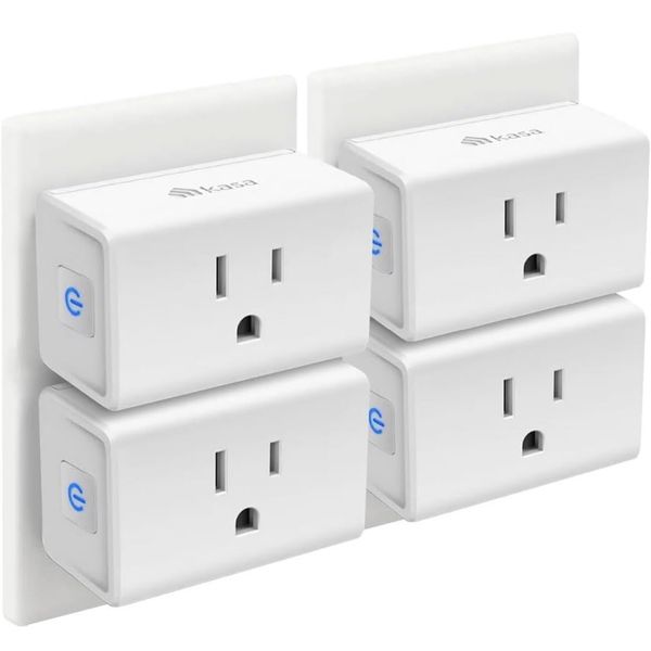 Kasa Smart Plug Mini 15A, Smart Home Wi-Fi Outlet, 4-Pack (EP10P4)