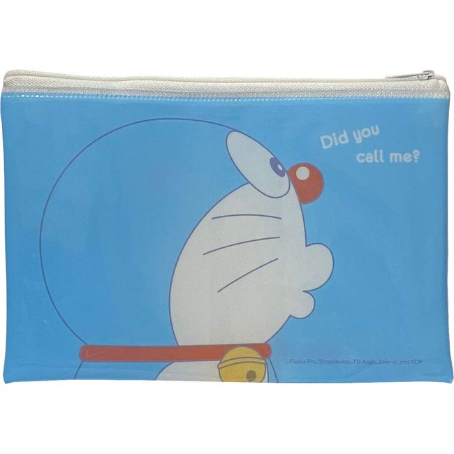 eico Doraemon Accessory Cosmetic Flat Vinyl Pouch Zipper Case Bag 19x14.5cm Japanese Anime