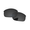 PapaViva Replacement Lenses for Oakley Flak Jacket OO9008 63mm Sunglass Solid Black Polarized