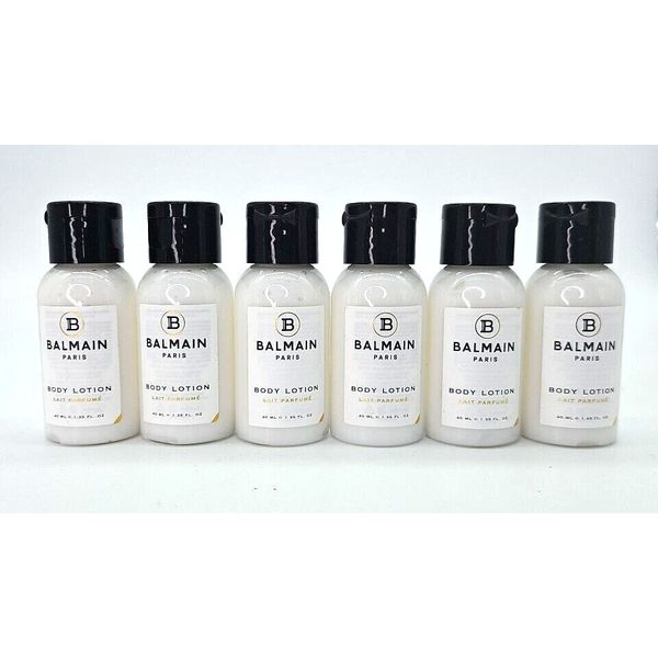 Lot of 6 pack BALMAIN Body Lotion  40ml -1.35 oz Travel Hotel Size