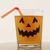 4Ucards Spooky Halloween Stickers - 32x Devilish Party Faces | Removable, Replaceable Clings for Drinking Glasses, Bottles, Mirrors