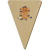 5 x 140mm 'Pancake Stack' Wooden Bunting Flags (BN00071935)