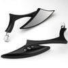 Szmsmy 1 Pair Triangle Rearview Mirror Side Mirror Universal Motorcycle Black
