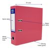 Oxford Premium A4 Lever Arch File, Pink Single Folder, Heavy Duty