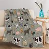 Various Animals Blanket Soft Pig Horse Durable Comfortable Blanket Gift 50"x60"