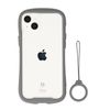 iFace Reflection iPhone 15 Plus Case, Tempered Glass, Clear Case, Strap Set (Gray) [iPhone 15 Plus, Transparent, Shockproof, Clear, Korean Silicone, Ring Strap]