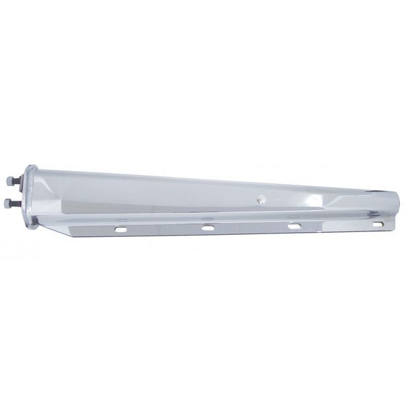 Pair Chrome Mud Flap Hanger Spring Loaded 1-1/8" Bolt Pattern All Makes