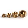 Atoplee 20pcs Brass External Thread Inner Hex Head Plug 1/8" 1/4" 3/8" 1/2" Internal Hex Thread Socket Pipe Plug Adapter Fitting [5pcs of Each Size]