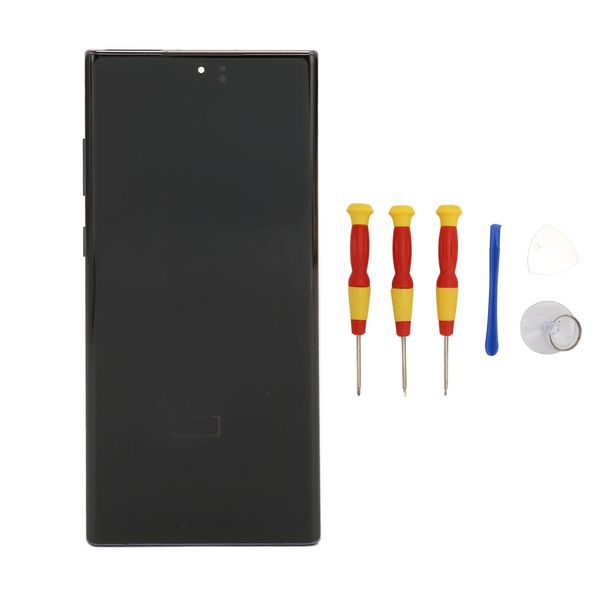 LED Screen Replacement for Galaxy Note 10 Plus, Touch Screen Digitizer Assembly with Frame Repair Tool for Galaxy Note 10 Plus