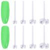 HOLIDYOYO 2Sets Cherry Pitter Tools Efficient Fruit Core Remover for Quick Cherry Vegetable Pitting Easy Grip Kitchen Gadget Green White