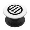 White Iron Front PopSockets Grip and Stand for Phones and Tablets