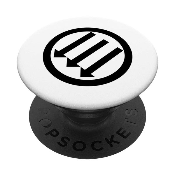 White Iron Front PopSockets Grip and Stand for Phones and Tablets