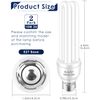 PACETAP E27 15W 2U Type Replacement Bulb, 2 Pack, Compatible with Most Models Indoor Outdoor Lamp