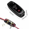 2Pcs Inline Switch Low Profile Torpedo Switch AC 250V 10A for Bedside Lamp Desk Table Light Electrical Cord (Black)