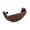 FLOPLAST 112mm Half Round Gutter External Stop End - Brown