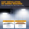 EverBrite 6PC Rechargeable Puck Light Wireless Sensor Under Cabinet Closet Light