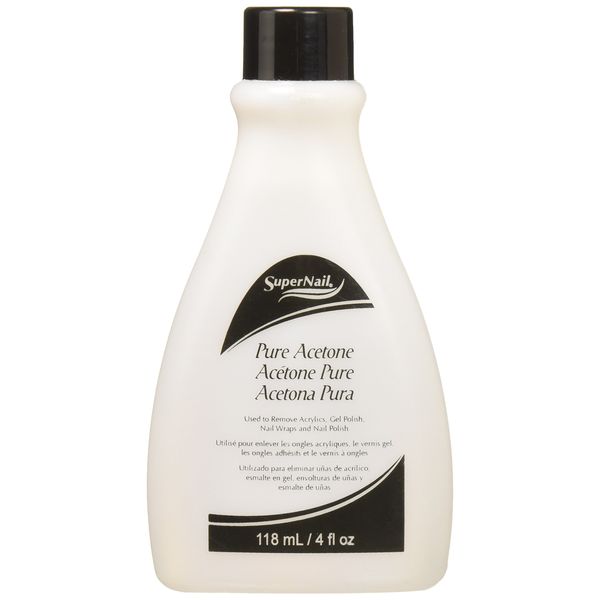 Super Nail Pure Acetone, 4 Fl Oz