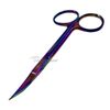 Iris Scissor Curved 4.5" Stainless Steel Surgical Instruments Multicolor Rainbow