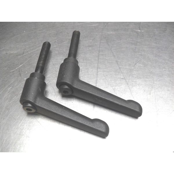 QTY 2 Handle adjustable Lever 8mm (0.135") x 40mm (1.575") Thread, 1-1/2 Length