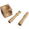 Vintaj Tools Dapping Block Wood 2 Punches by Beadsmith