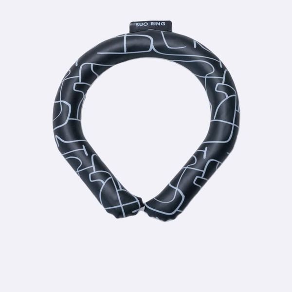 SUO 28°C ICE COOL RING (L, Modern Line Black)